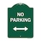 Signmission No Parking With Bidirectional Arrow Heavy-Gauge Aluminum Architectural Sign, 24" x 18", GW-1824-9954 A-DES-GW-1824-9954 - alternate 1